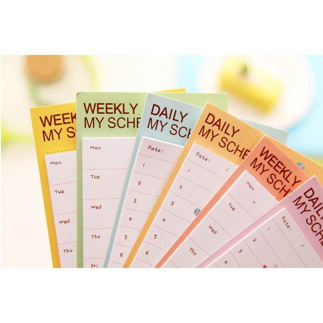 

SALE!!!TERLARIS!!! Memo Harian/ Mingguan, Daily/ Weekly Schedule Animal & Cake MEMO & STICK NOTE