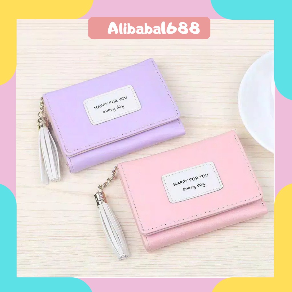 *ALIBABA1688* Dompet Wanita dompet import dompet Lipat dompet koin Kecil Lucu C11