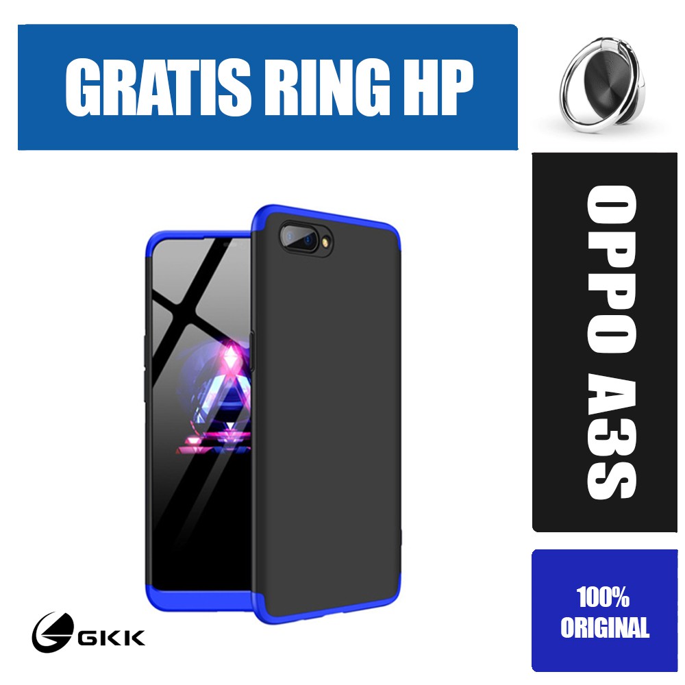GKK OPPO A3s Armor 360 Shockproof Full Cover Slim Hard Case / casing hp oppo a3s