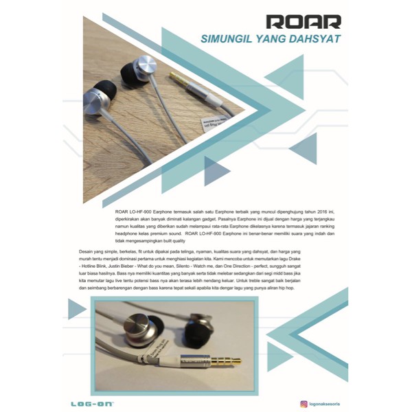HANDSFREE/ HF/ HEADSET LOGON ROAR HF-900