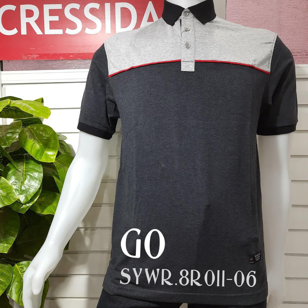 gos CRESSIDA SYWR2 POLO T-SHIRT Pakaian Pria Atasan Kaos Polo Berkerah Wangky Polo Lengan Pendek