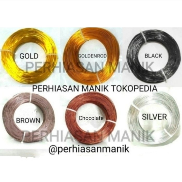 Tangan-Kerajinan- Aluminium Wire 1,5 Mm - Kawat Aluminium - Kawat Warna - Kawat Craft -Kerajinan-