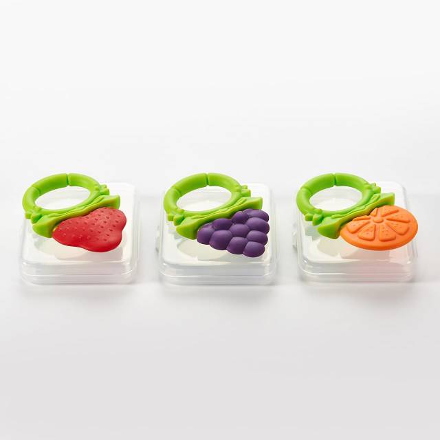 1234OS - BABY TEETHER BUAH [DENGAN BOX] / GIGITAN BAYI MODEL BUAH /BABY TOOTH TEETHER.