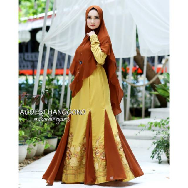 EMBORDIR 3 BY AGOEST HANGGONO gamis syari cerutty pola mermaid/duyung