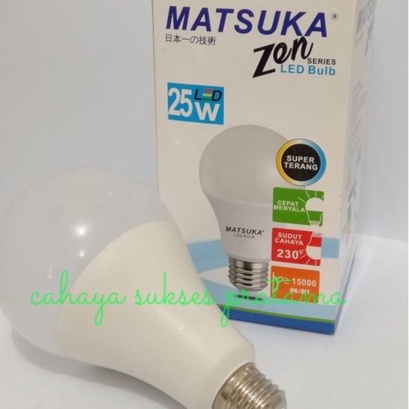 Lampu Led Bulb Matsuka Zen Series Super Terang 3/5/8/9/10/12/15/18/25W Cahaya Putih dan Kuning