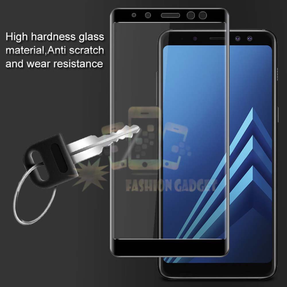 Tempered Glass Samsung Galaxy J6 2018 Full Colour Bagian Depan Anti Gores Kaca Screen Guard