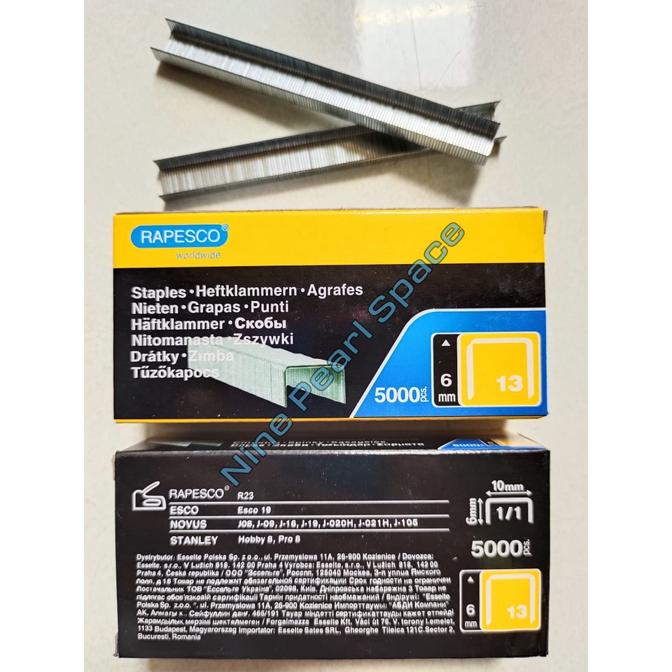 

Staples Tembak 13/6 mm isi stapler tembak 6mm Gun tacker