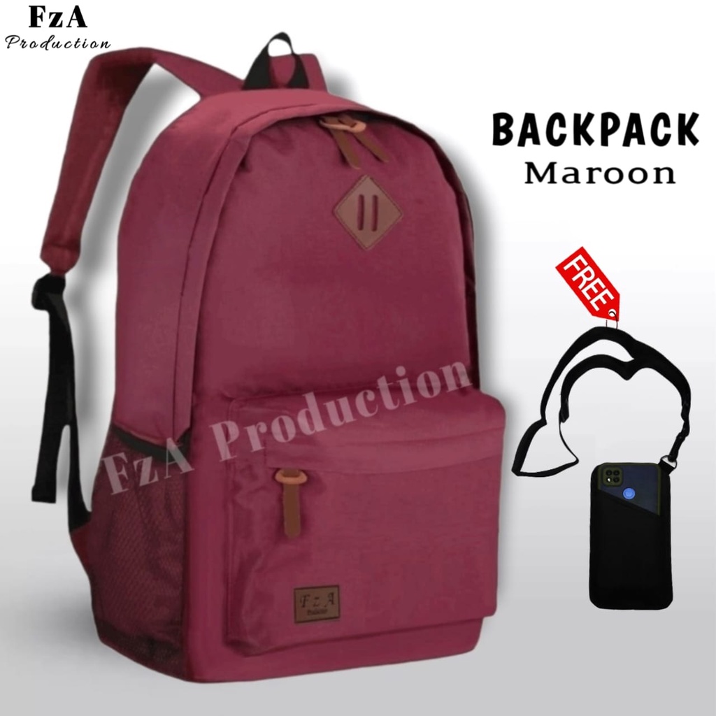 Big Promo..Tas Ransel Distro sekolah kuliah Kerja Pria Wanita Tas Ransel Laptop Original - FzA Gratis Sako Wallet