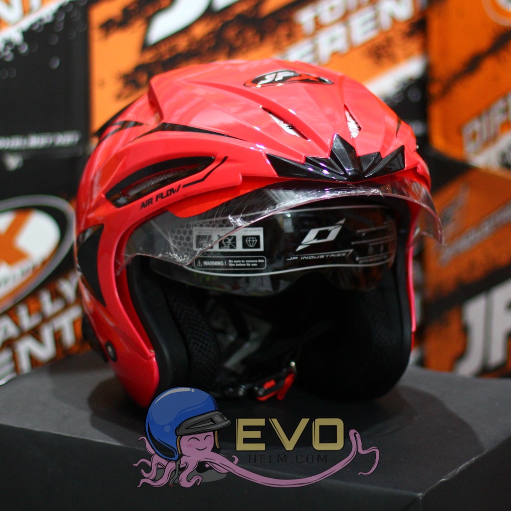 HELM JPX HALFFACE_JPX SUPREME - PINK MAGENTA / BLACK ( ONGKIR 2KG) JPX HALFFACE JPX SUPREME