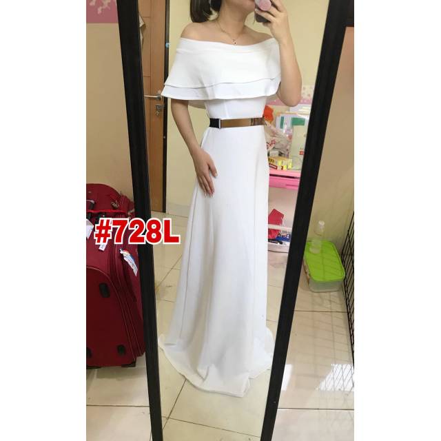 [VM] - Dress sabrina fashion wanita  Longdress Sabrina polos pesta Mydress collection 741