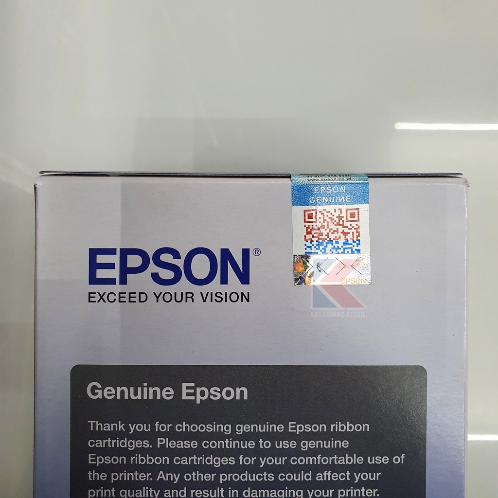Epson Ribbon Cartridge / Pita / Tinta PLQ-20 PLQ20 Original (Isi 3 pcs)