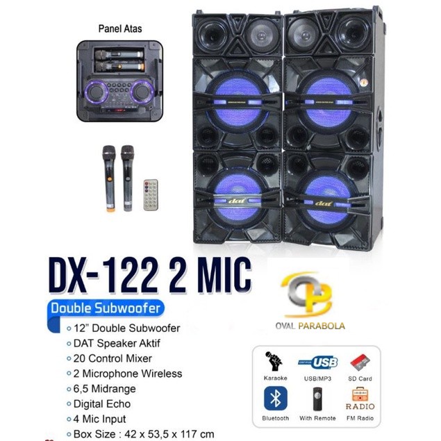 Speaker aktif Dat 12inch DX-122 Bluetooth