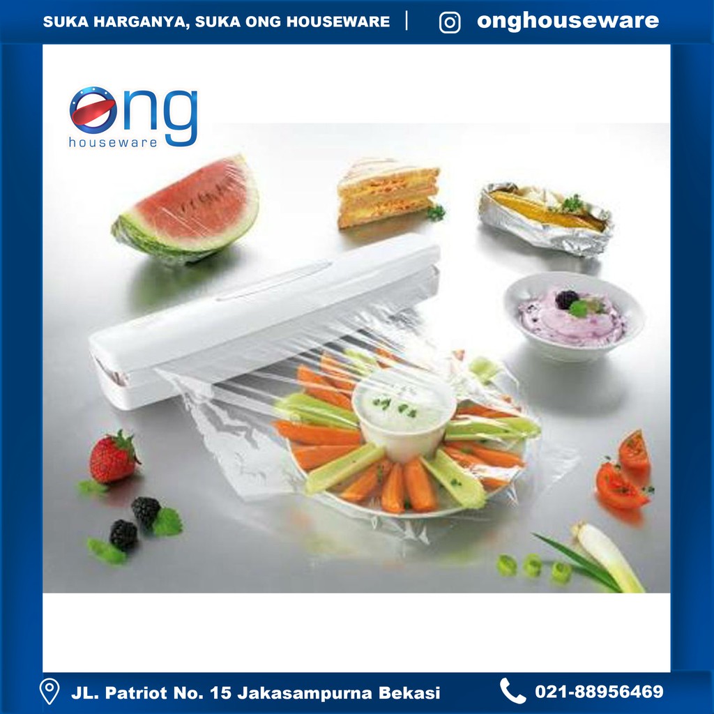 

Ong Houseware - Food Wrap Plastic Wrapping Makanan Plastik Bening 30Cmx30M Bagus W2141
