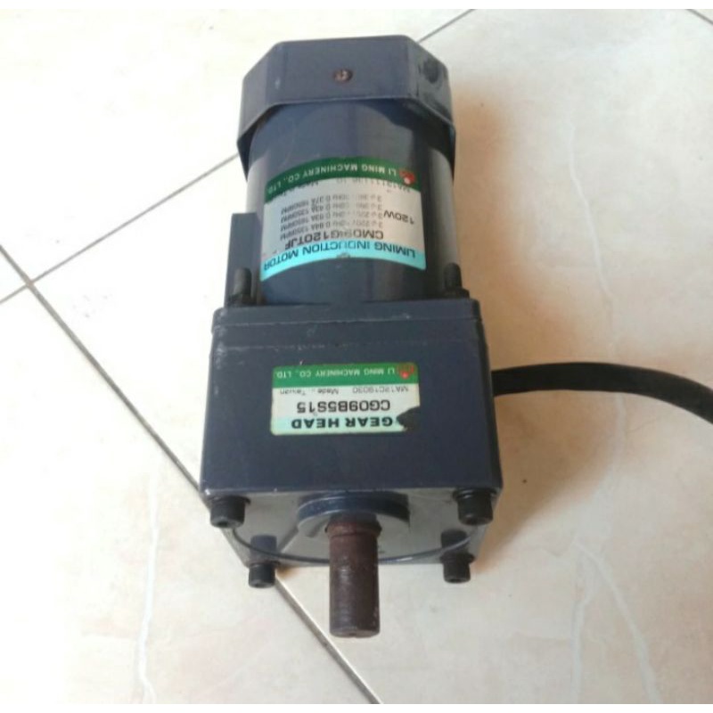 Dinamo Motor Gearbox 220V Li Ming Induktion Motor Ratio 1:15