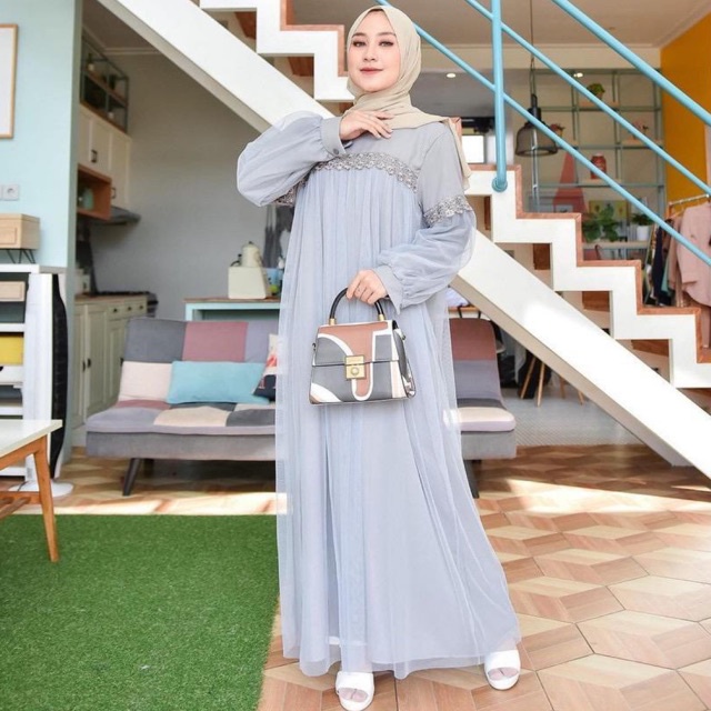[ 𝐂𝐫𝐨𝐜𝐮𝐬 ] Maxi Nuraini / Couple Nuraini / Maxi ZOYA / Dress Maxi Tile / Gamis Muslim Terbaru XC - Maxi Nuraini / Couple Nuraini / Maxi ZOYA / Dress Maxi Tile / Gamis Muslim Terbaru-2