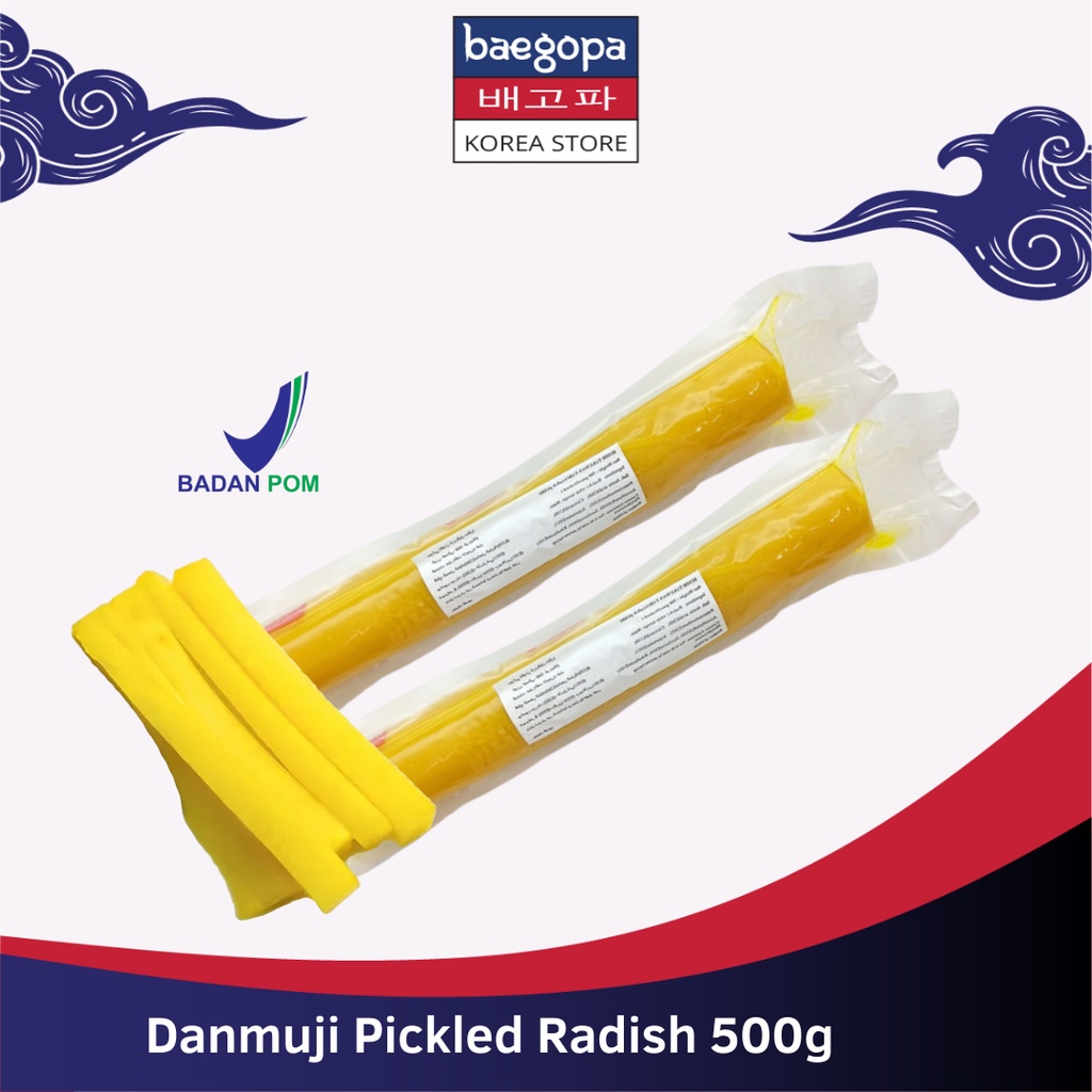 

DANMUJI Acar Lobak Korea 500 g│ Gimbab Dan Muji Pickled Daikonn..