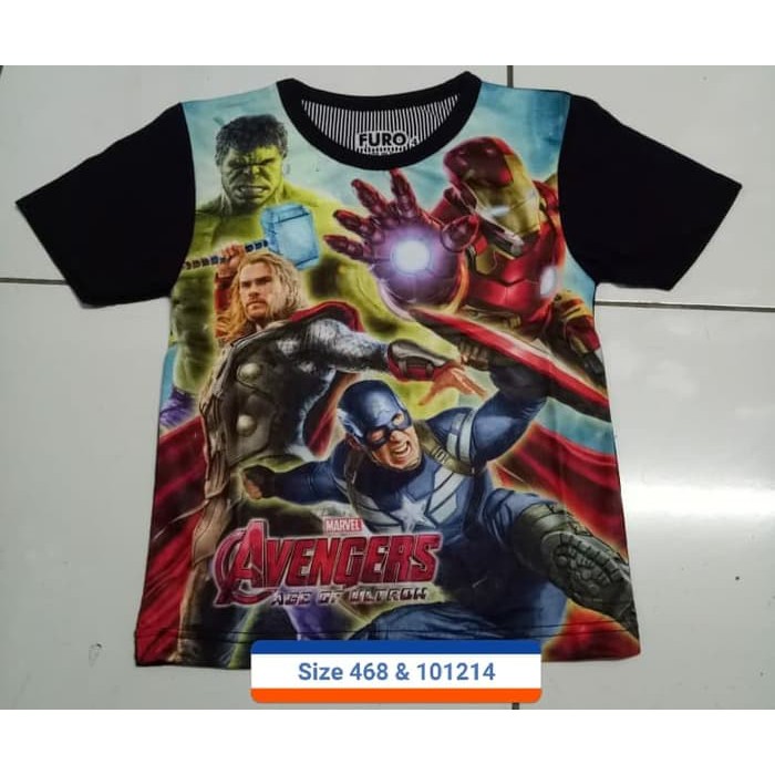 Kaos print anak Furo Avengers