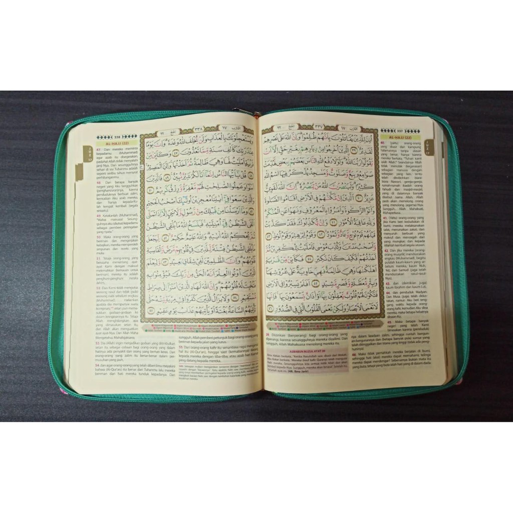 AL QUR'AN TERJEMAH TAJWID WARNA A5 KHADIJAH