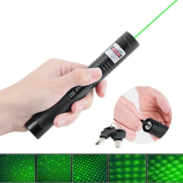 Laser Pointer Hijau Recharge 303 Terjauh Jarak Jauh Laser Ijo Leser Pointer