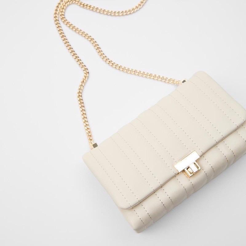 ZARA QUILTED MIDI CROSSBODY BAG TAS