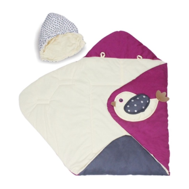 Dialogue Blanket Bayi Birdie Series DGB3112 - Selimut Topi Birdie Series