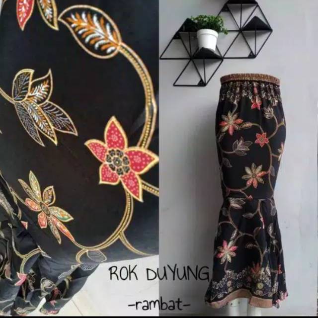 Rok duyung batik / rok mermaid / rok kebaya