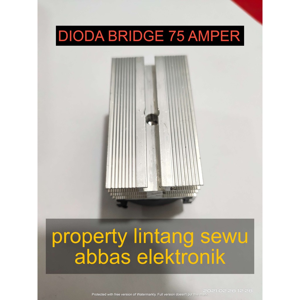 DIODA BRIDGE KOTAK 75 AMPER 75A FSB 7510A BODI ALUMINIUM