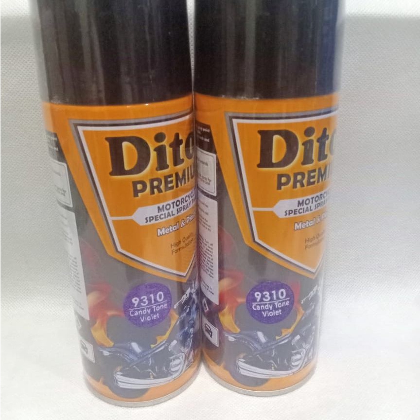 DITON Premium Pilok Pilox Cat Semprot - 9310 Candytone Violet Candy Tone Ungu / Transparan (400cc)