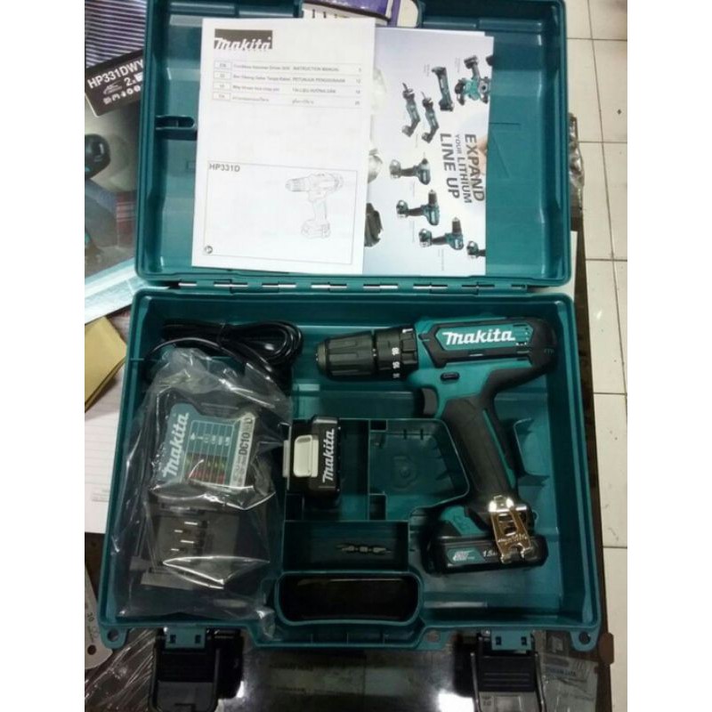MAKITA Bor Cordless DF 331/DF331/DF-331 DWYE Mesin Bor Baterai 10mm