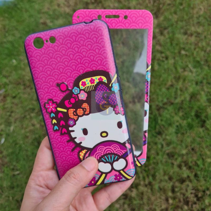 Case Fuze Disney + Tempered For Hp Oppo F7 A71 A83  Vivo V7+ V9 Y65