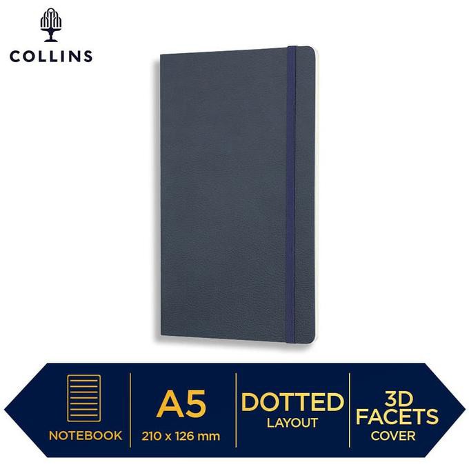 

[[BISA COD]] Buku Tulis Notebook Collins Clementine A5 Slim Dotted Navy