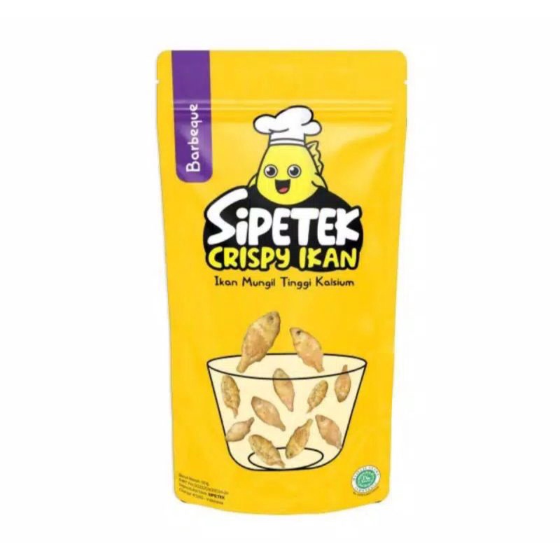 Crispy Ikan Sipetek Tinggi Kalsium 50gr / Lauk Makan Praktis Sipetek 30gr-Barbeque