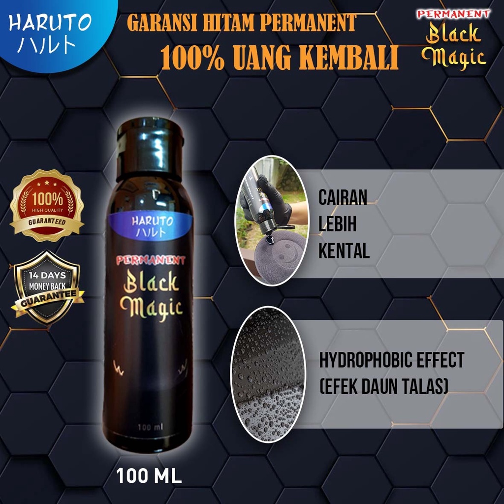 Penghitam body motor dan mobil permanen Haruto permanent black magic