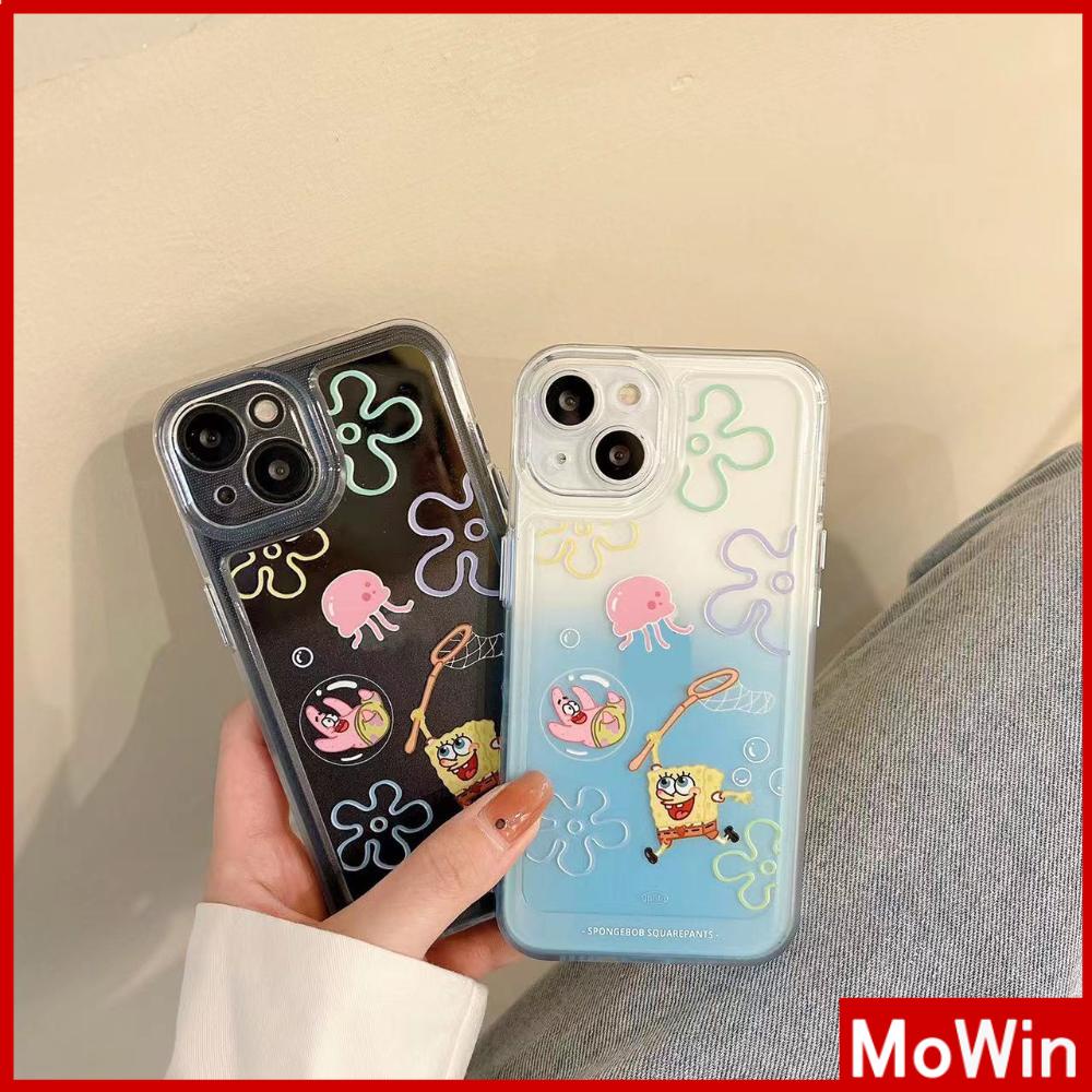 iPhone Case Silicone Soft Case Clear Case Thickened Shockproof Protection Camera Metal Button Cartoon Cute Compatible For iPhone 11 Pro Max 13 Pro Max 12 Pro Max 7Plus xr XS Max