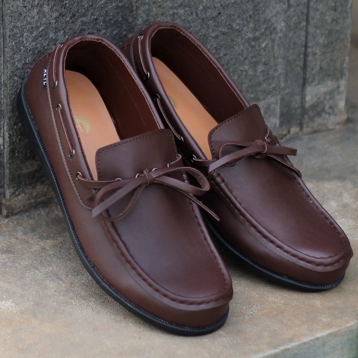 LICK BROWN |FORIND x Reyl| Sepatu Jalan Asli Vintage Klasik Casual Pria Boat Ori Original Footwear