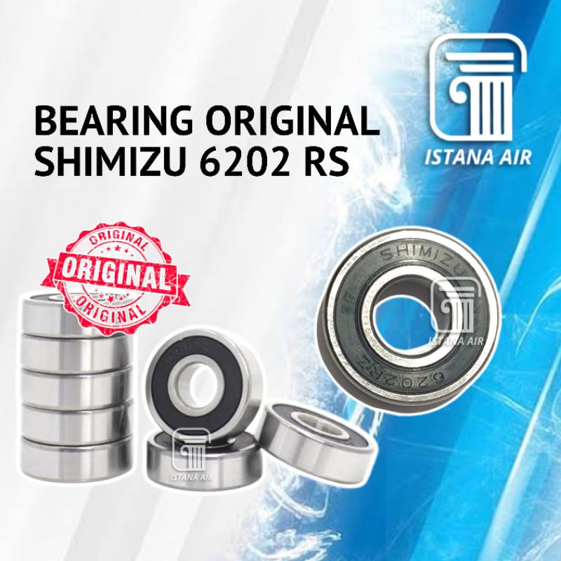BEARING / LAHER ORIGINAL SHIMIZU 6202 RZ TUTUP KARET