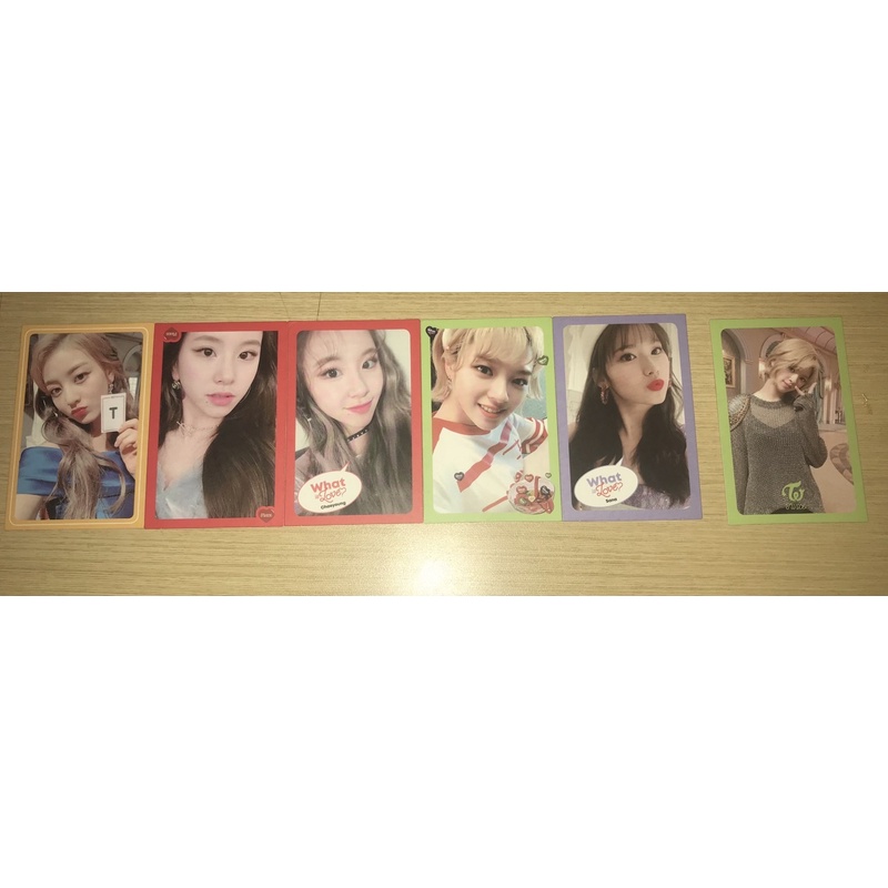 official twice jihyo chaeyoung jeongyeon sana what is love album photocard
