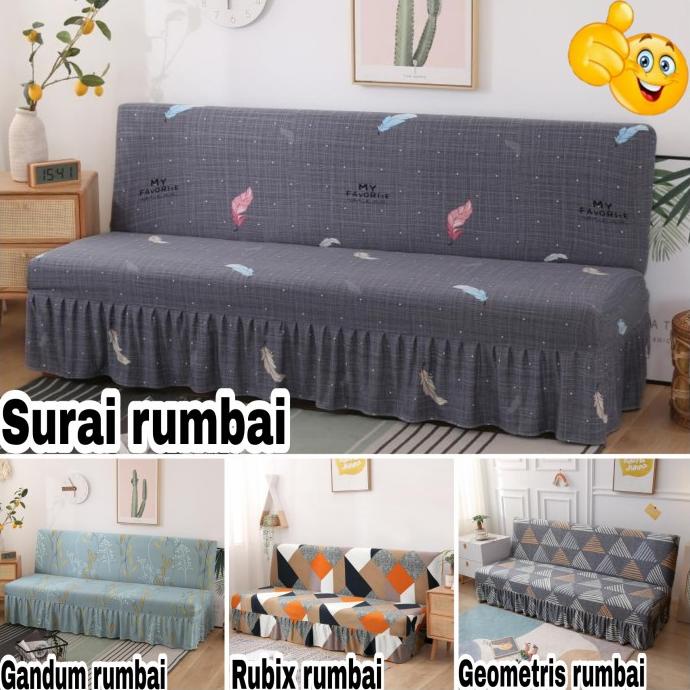 Cover sofa bed INFORMA,GOTHAM,IVARO elastis Sarung RUMBAI penutup sofa