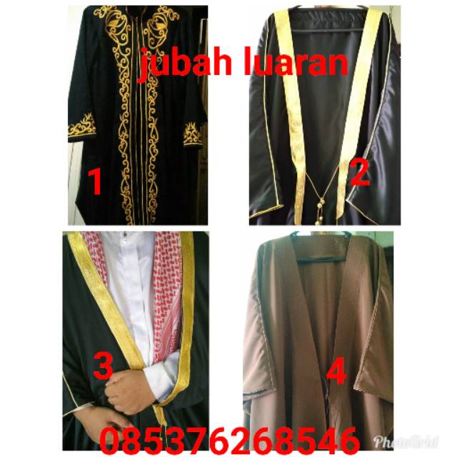 Jubah luaran luar habaib pengantin pengantin