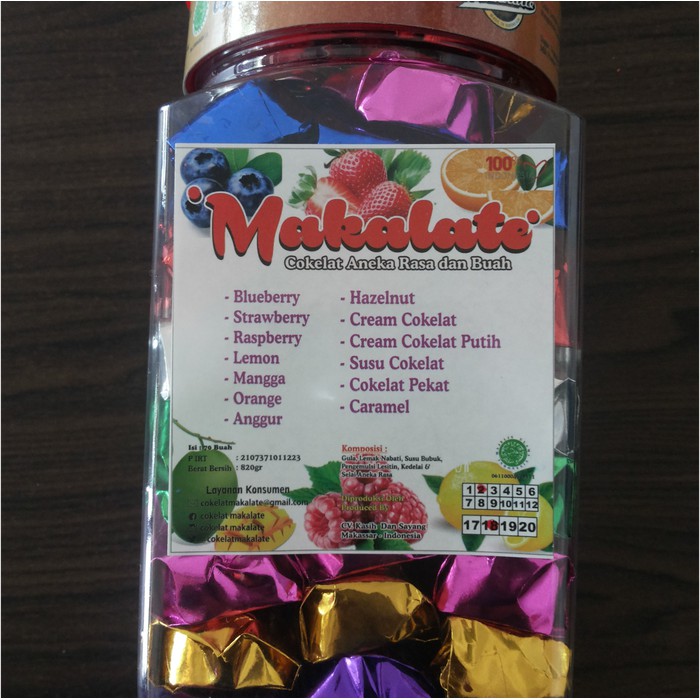 

Coklat Makalate Mika Isi 30 Aneka Rasa Buah