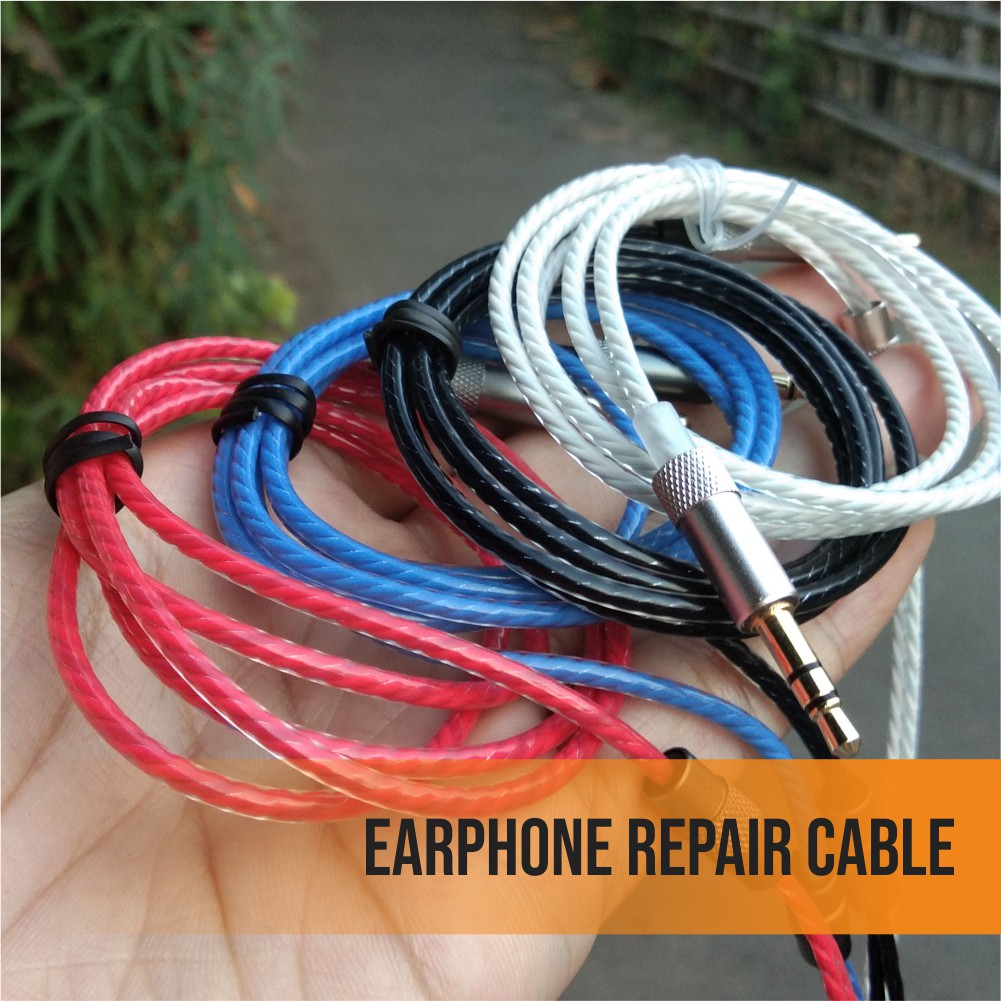 Kabel DIY OFC Pengganti Earphone Earbud Repair Cable Replacement