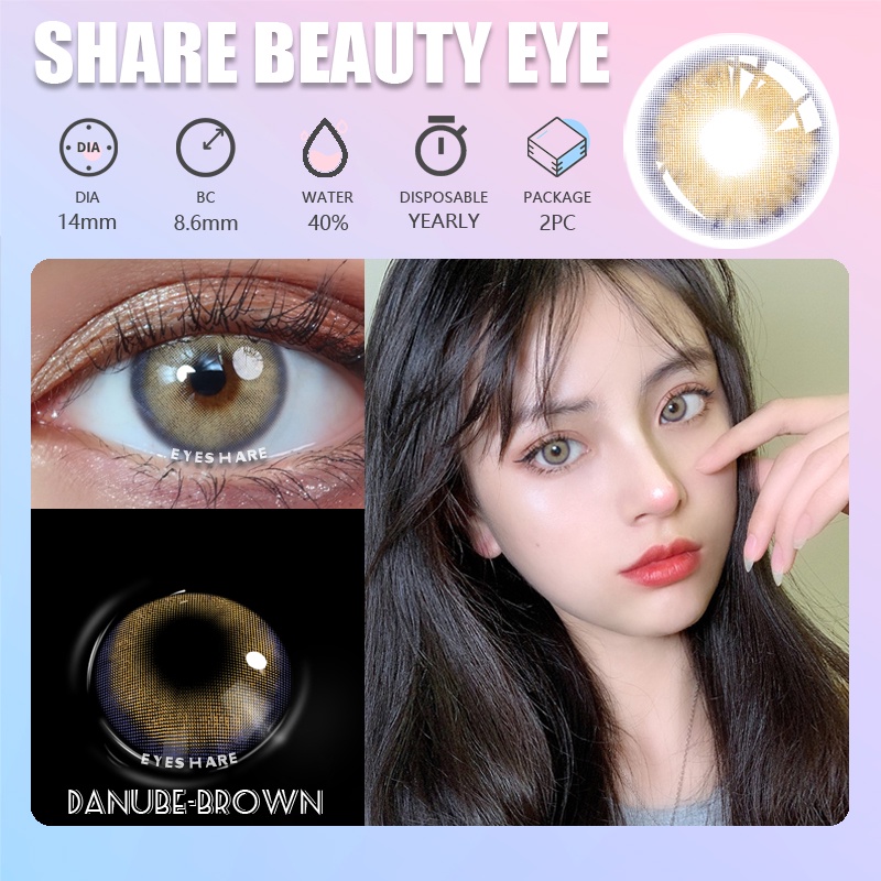 2022 NEW（COD&amp;BARANG SPOT）DANUBE 4 WARNA BARU 1PASANG KAWAII LENSA KONTAK WARNA EXOTICON INNOCENT SOFTLENS SOFLEN MATA SOFLENT SOFLEN NORMAL/MATA KOREAMATA KORE/BIG EYES/ BIO TRUE LENS SOLUTION 75ML  / CAIRAN LENSA KONTAK