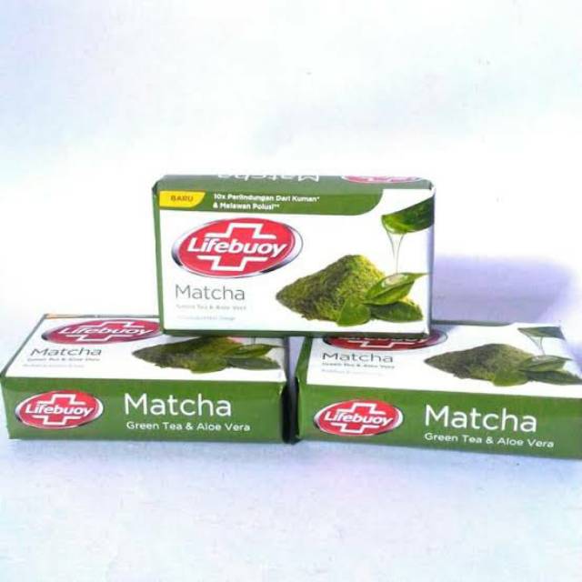 Sabun Mandi Lifebuoy Matcha / Sabun Mandi Batangan / Hijau Tua 75gr