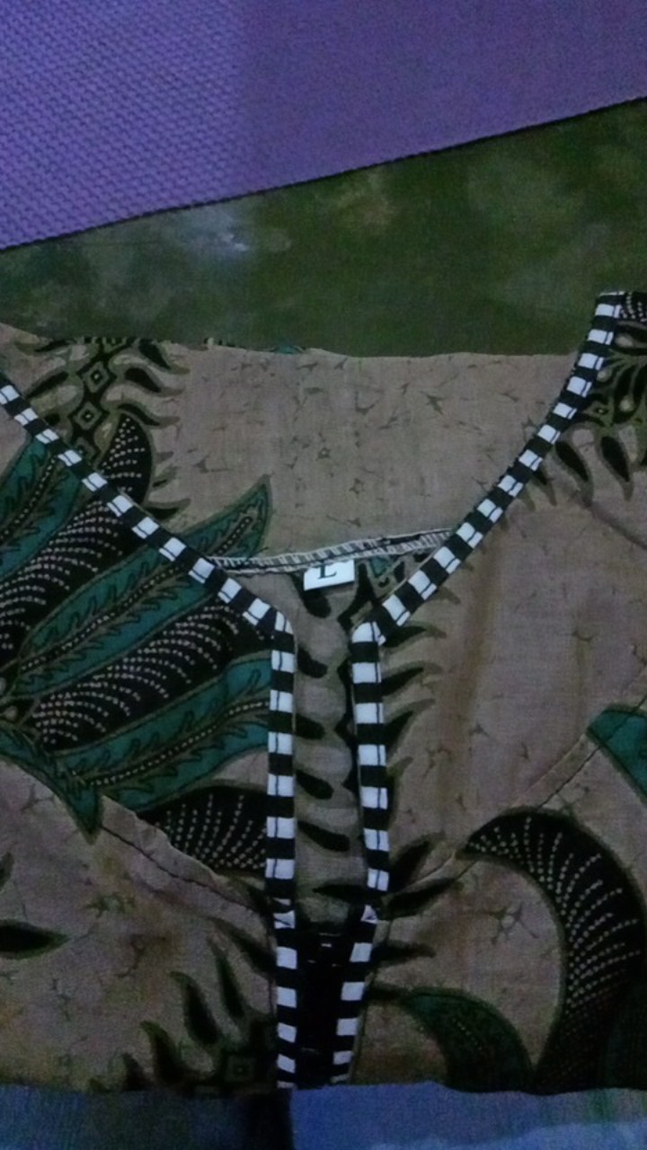 Batik Wanita Asj Sa Hrb02 Kenongo Kemeja Tosca Pendek