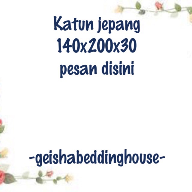 Sprei katun jepang 140x200x30