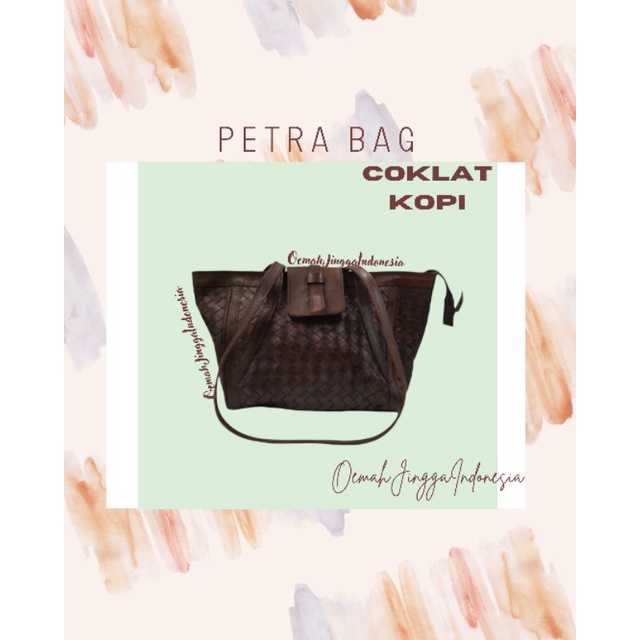 genuine leather bag shoulder bag petra - oleh oleh jogja tas kulit asli - tas kerja wanita terlaris - tas wanita kulit asli