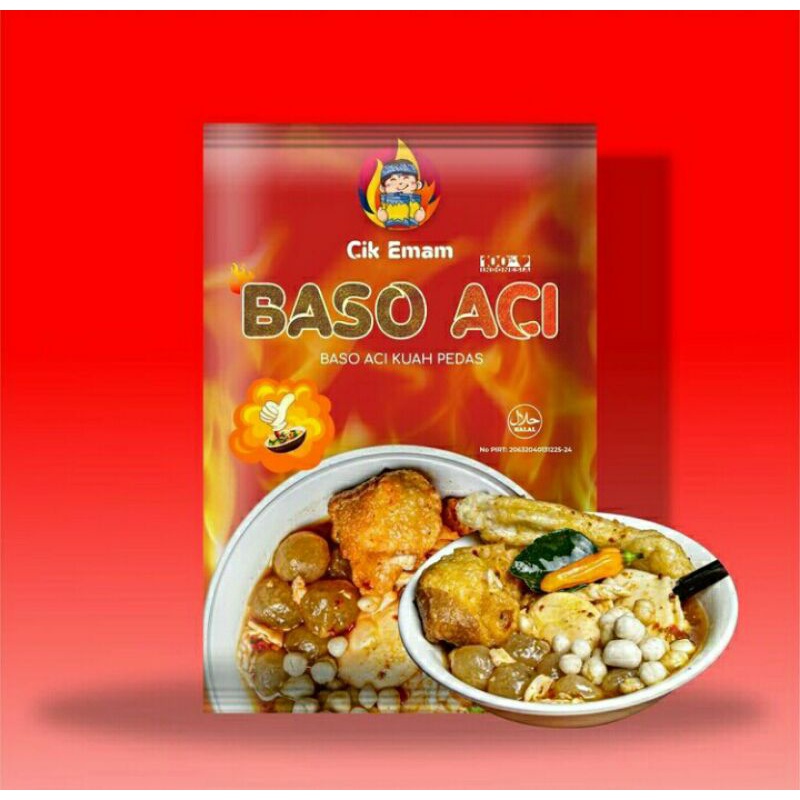 

[ TERLENGKAP & TERLARIS ] CIK EMAM - Baso Aci Kuah Pedas Topping Halal Boci Bakso Baci cikemam COD