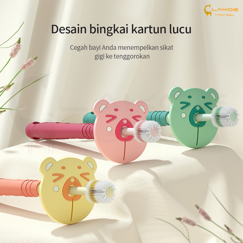 LAKOE sikat gigi anak bayi lembut kids toothbrush 360 derajat