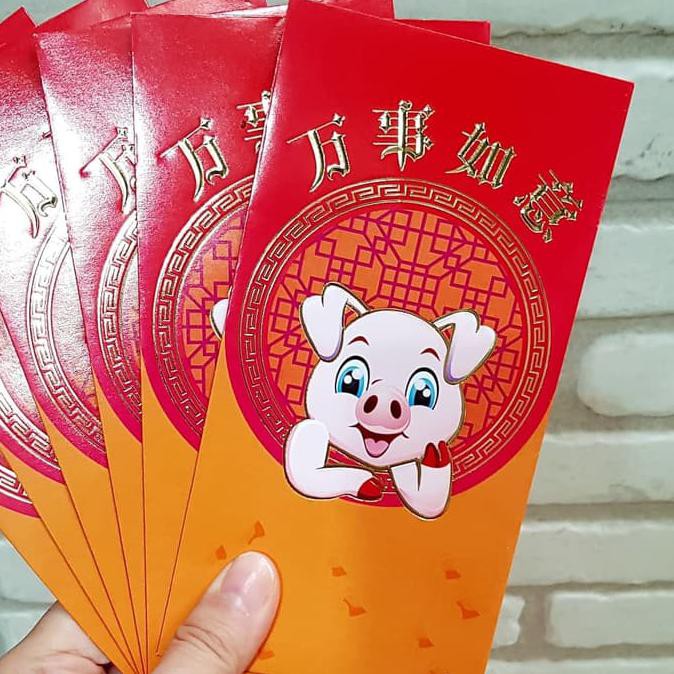 

14.84Ftgrdujh- Angpao Imlek Grosir Murah Warna Warni Ampao Babi 2019 Lusinan Kado -Toko-Boneka.