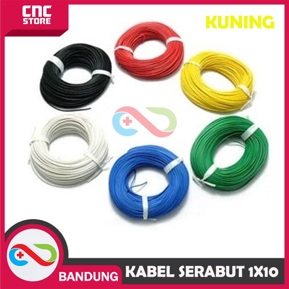 KABEL SERABUT 1X10 ( JUMLAH SERABUT 10 ) 1MM